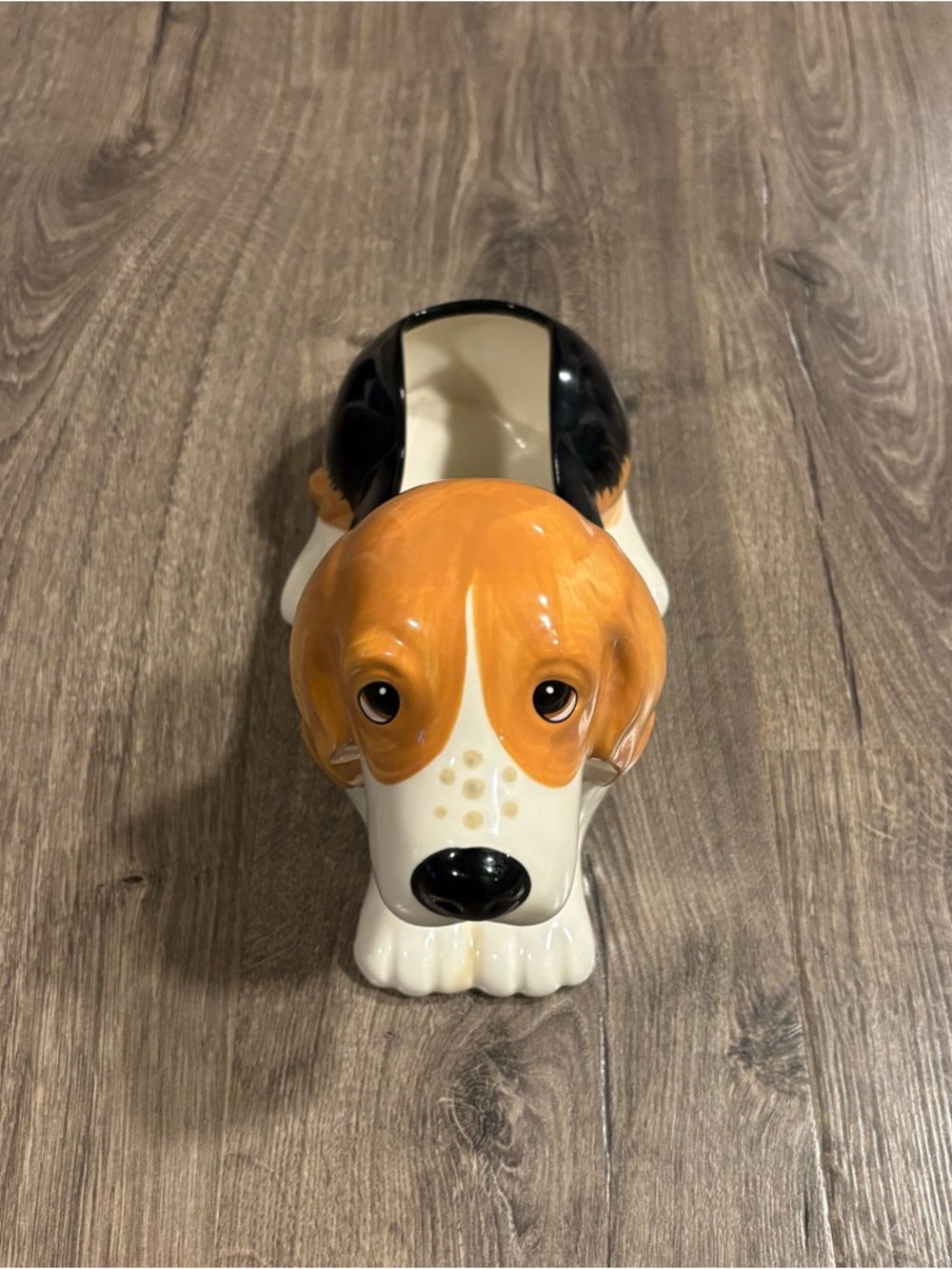 NEW Pioneer Woman Garden CHARLIE BASSET HOUND DOG PLANTER Bowl Flower Pot 12"